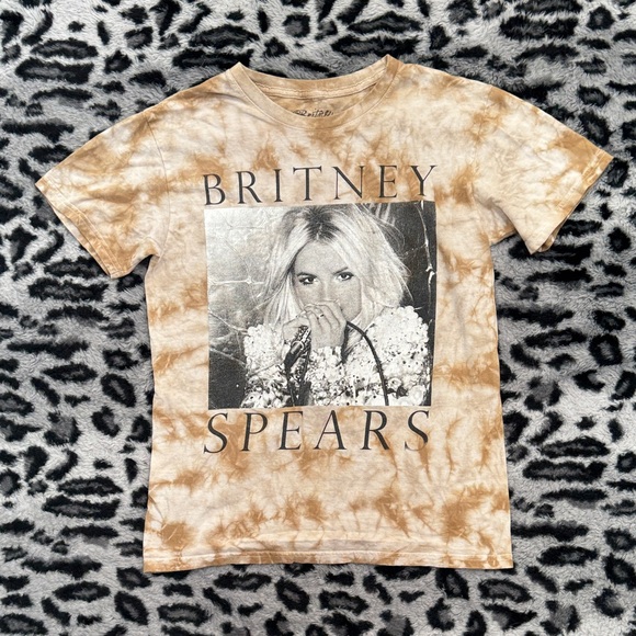 Britney Spears Tops - Britney Spears Graphic Tie-Dye Tee